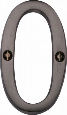 Click Here To Enlarge This Photo Of C1560 0-MB Heritage Brass Numeral 0 Face Fix 76mm (3") Matt Bronze Finish