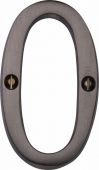 C1560 0-MB Heritage Brass Numeral 0 Face Fix 76mm (3") Matt Bronze Finish