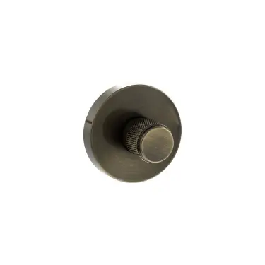 Click Here To Enlarge This Photo Of Atlantic - SPRKWCAB Senza Pari Knurled WC Turn and Release on Minimal Round Rose - Antique Brass