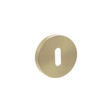 Click Here To Enlarge This Photo Of Atlantic - SPRESCKSB Senza Pari Key Escutcheons on Minimal Round Rose - Satin Brass