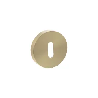 Atlantic - SPRESCKSB Senza Pari Key Escutcheons on Minimal Round Rose - Satin Brass