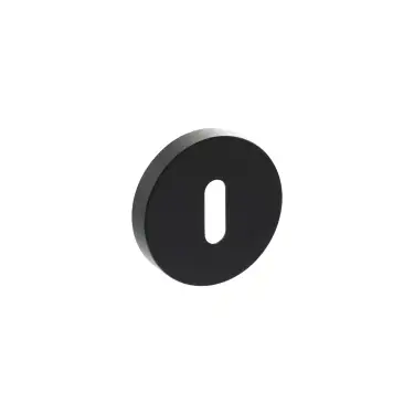 Click Here To Enlarge This Photo Of Atlantic - SPRESCKMB Senza Pari Key Escutcheons on Minimal Round Rose - Matt Black