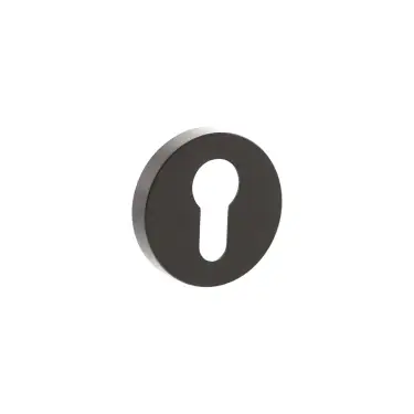 Click Here To Enlarge This Photo Of Atlantic - SPRESCEUDB Senza Pari Euro Escutcheons on Minimal Round Rose - Urban Dark Bronze