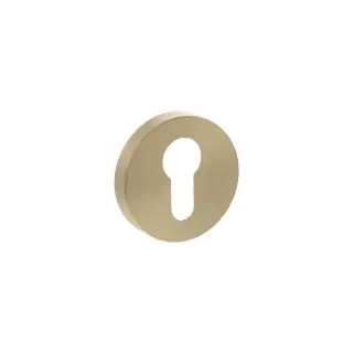 Atlantic - SPRESCESB Senza Pari Euro Escutcheons on Minimal Round Rose - Satin Brass