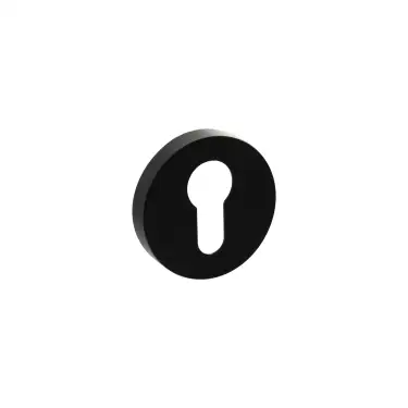 Click Here To Enlarge This Photo Of Atlantic - SPRESCEMB Senza Pari Euro Escutcheons on Minimal Round Rose - Matt Black