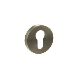 Atlantic - SPRESCEAB Senza Pari Euro Escutcheons on Minimal Round Rose - Antique Brass