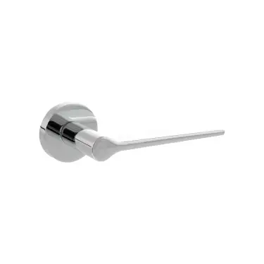 Click Here To Enlarge This Photo Of Atlantic - SPR180PC Senza Pari 'Laviano' Lever Door Handle on Minimal Round Rose - Polished Chrome