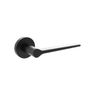 Atlantic - SPR180MB Senza Pari 'Laviano' Lever Door Handle on Minimal Round Rose - Matt Black