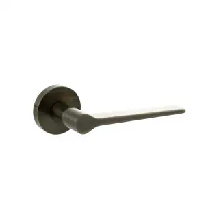 Atlantic - SPR180AB Senza Pari 'Laviano' Lever Door Handle on Minimal Round Rose - Antique Brass