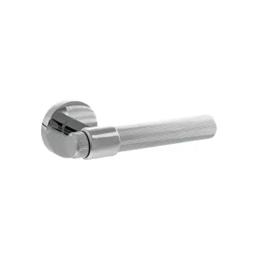 Click Here To Enlarge This Photo Of Atlantic - SPR165PC Senza Pari 'Fasana' Linear Lever Door Handle on Minimal Round Rose - Polished Chrome