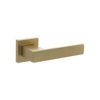 Atlantic - SP217SB Senza Pari 'Panetti' Lever Door Handle on Square Rose - Satin Brass