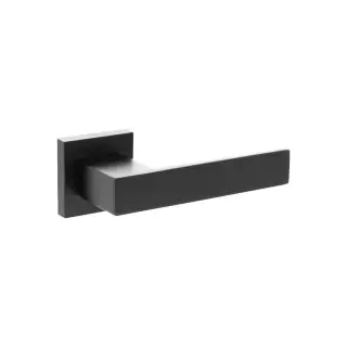 Atlantic - SP217MB Senza Pari 'Panetti' Lever Door Handle on Square Rose - Matt Black