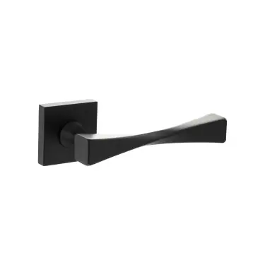Click Here To Enlarge This Photo Of Atlantic - SP190MB Senza Pari 'Guido' Lever Door Handle on Square Rose - Matt Black