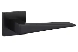 Atlantic - O9615EMB Oro & Oro 'Ivy' Lever Door Handle on Square Rose - Matt Black