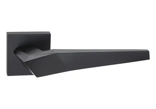 Click Here To Enlarge This Photo Of Atlantic - O8015EMB Oro & Oro 'Skywalker' Lever Door Handle on Square Rose - Matt Black