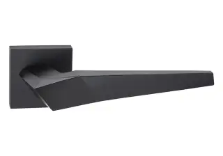 Atlantic - O8015EMB Oro & Oro 'Skywalker' Lever Door Handle on Square Rose - Matt Black