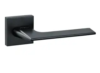 Atlantic - O6515EMB Oro & Oro 'Unica' Lever Door Handle on Square Rose - Matt Black