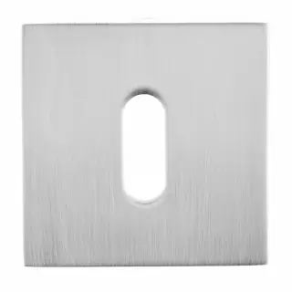 Atlantic - O15EKSC Oro & Oro Key Escutcheons on Square Rose - Satin Chrome