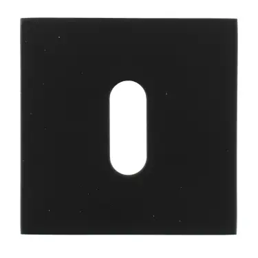 Click Here To Enlarge This Photo Of Atlantic - O15EKMB Oro & Oro Key Escutcheons on Square Rose - Matt Black