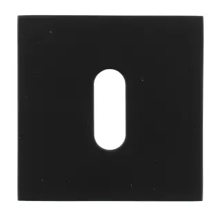 Atlantic - O15EKMB Oro & Oro Key Escutcheons on Square Rose - Matt Black