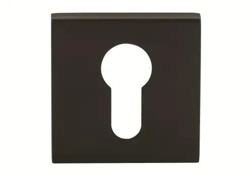 Click Here To Enlarge This Photo Of Atlantic - O15EEMB Oro & Oro Euro Escutcheons on Square Rose - Matt Black