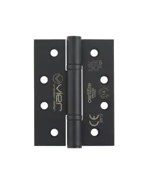 Click Here To Enlarge This Photo Of VHP-243-PCB - Zoo Hardware Vier Grade 14 Low Maintenance Hinges (Square) 102 x 76 x 3.4mm - Powder Coated Black