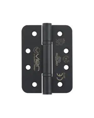Click Here To Enlarge This Photo Of VHP-243R-PCB - Zoo Hardware Vier Grade 14 Low Maintenance Hinges (Radius) 102 x 76 x 3.4mm - Powder Coated Black