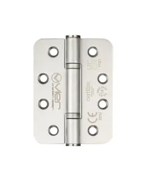 Click Here To Enlarge This Photo Of VHP-243R-S - Zoo Hardware Vier Grade 14 Low Maintenance Hinges (Radius) 102 x 76 x 3.4mm - Satin Stainless Steel