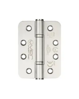 VHP-243R-S - Zoo Hardware Vier Grade 14 Low Maintenance Hinges (Radius) 102 x 76 x 3.4mm - Satin Stainless Steel