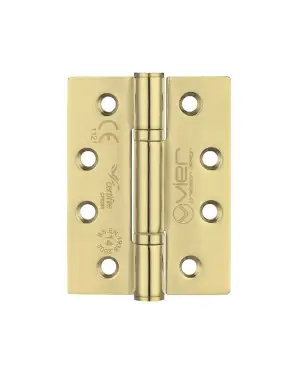 Click Here To Enlarge This Photo Of VHP-243-PVD - Zoo Hardware Vier Grade 14 Low Maintenance Hinges (Square) 102 x 76 x 3.4mm - PVD Brass