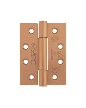 Click Here To Enlarge This Photo Of VHC243-PVDBZ - Zoo Hardware Vier Grade 14 Concealed Bearing Hinges (Square) 102 x 76 x 3mm - PVD Bronze
