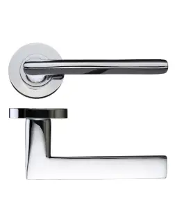 FB070CP - Zoo Hardware Fulton & Bray 'Vitorria' Lever on Round Rose Polished Chrome
