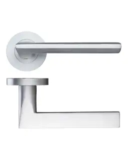 FB070SC - Zoo Hardware Fulton & Bray 'Vitorria' Lever on Round Rose Satin Chrome