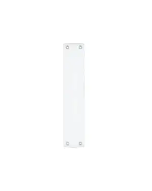 Click Here To Enlarge This Photo Of FB122ACP - Zoo Hardware Fulton & Bray Finger Plate to suit FB112ACP Pull Handle (300mm x 60mm) Polished Chrome