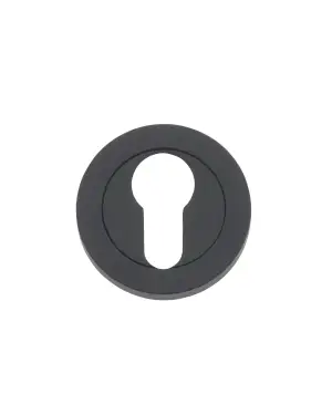 Click Here To Enlarge This Photo Of RM001OMB - Zoo Hardware Rosso Maniglie Euro Profile Escutcheon - Oscuro Matt Black