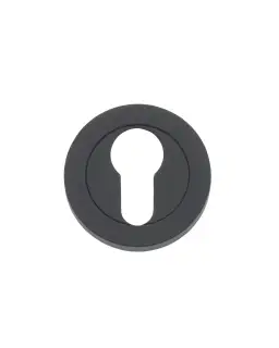 RM001OMB - Zoo Hardware Rosso Maniglie Euro Profile Escutcheon - Oscuro Matt Black