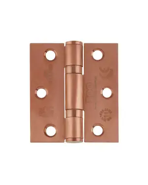 Click Here To Enlarge This Photo Of ZHSS7667S-PVDBZ - Zoo Hardware Grade 11 CE Fire Rated Ball Bearing Hinges (Square) 76 x 67 x 2.5mm - PVD Bronze