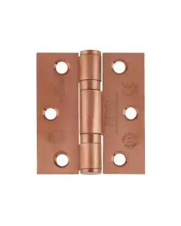 ZHSS7667S-PVDBZ - Zoo Hardware Grade 11 CE Fire Rated Ball Bearing Hinges (Square) 76 x 67 x 2.5mm - PVD Bronze