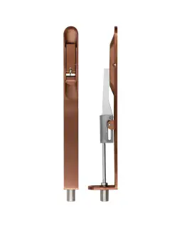 ZAS03RPVDBZ - Zoo Hardware Lever Action Flush Bolt 200 x 20mm (Radius) PVD Bronze