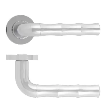 Click Here To Enlarge This Photo Of RM200CP - Zoo Hardware Rosso Maniglie 'Vasco' Lever on Round Rose - Polished Chrome Finish
