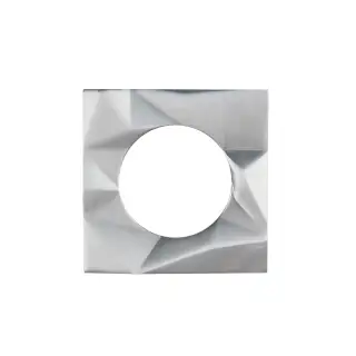 RMSQSR03-SC - Zoo Hardware Rosso Maniglie Spare 'Frattura' Square Rose Pack - Satin Chrome