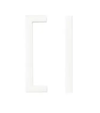 Click Here To Enlarge This Photo Of TDFPS-96-MW - Zoo Hardware Square Block Cabinet Pull Handle 96mm c/c Matt White Finish