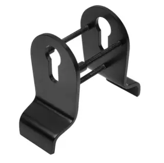 BLU Performance Classic Euro Cylinder Pull, Back to back, Up to 60mm Door Thickness, G316 Stainless Steel, PVD Satin Black (CP30-MBL)