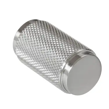Click Here To Enlarge This Photo Of Eclipse 95611 18mm Knurled Cupboard Knob - Satin Nickel