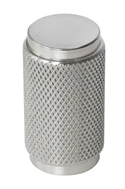 Click Here To Enlarge This Photo Of Eclipse 95611 18mm Knurled Cupboard Knob - Satin Nickel