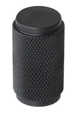 Click Here To Enlarge This Photo Of Eclipse 95612 18mm Knurled Cupboard Knob - Matt Black