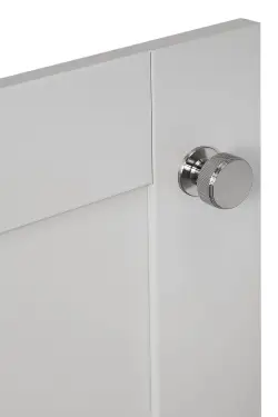 Click Here To Enlarge This Photo Of Eclipse 95601 34mm Knurled Cupboard Knob - Satin Nickel