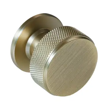 Click Here To Enlarge This Photo Of Eclipse 95603 34mm Knurled Cupboard Knob - Antique Brass
