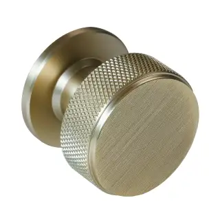 Eclipse 95603 34mm Knurled Cupboard Knob - Antique Brass