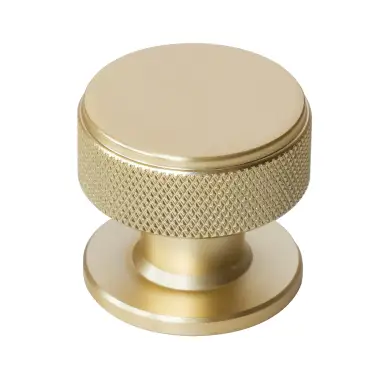 Click Here To Enlarge This Photo Of Eclipse 95604 34mm Knurled Cupboard Knob - Satin Brass